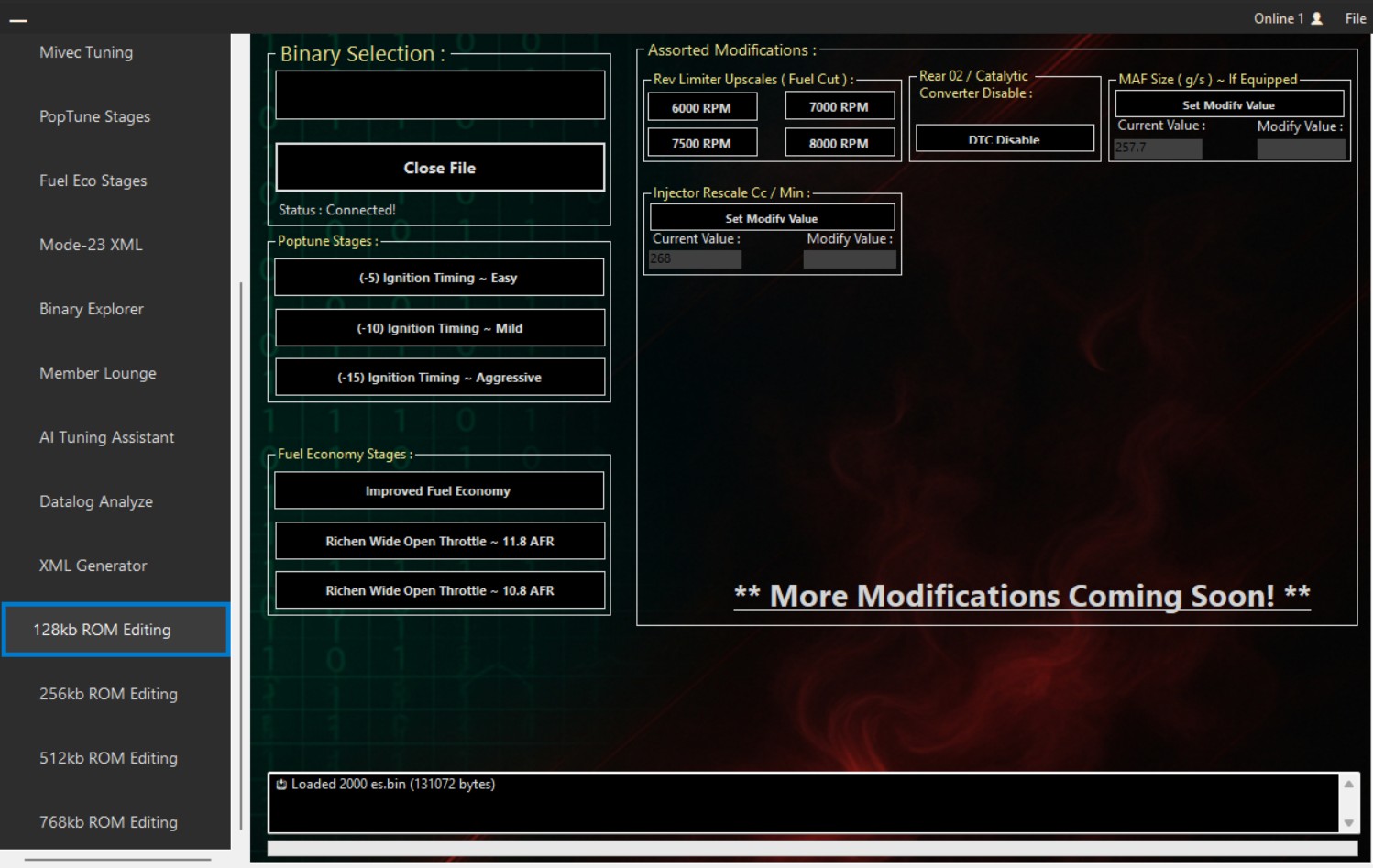 EvoPro ROM Tool β 128kb Tuning Solution Tab