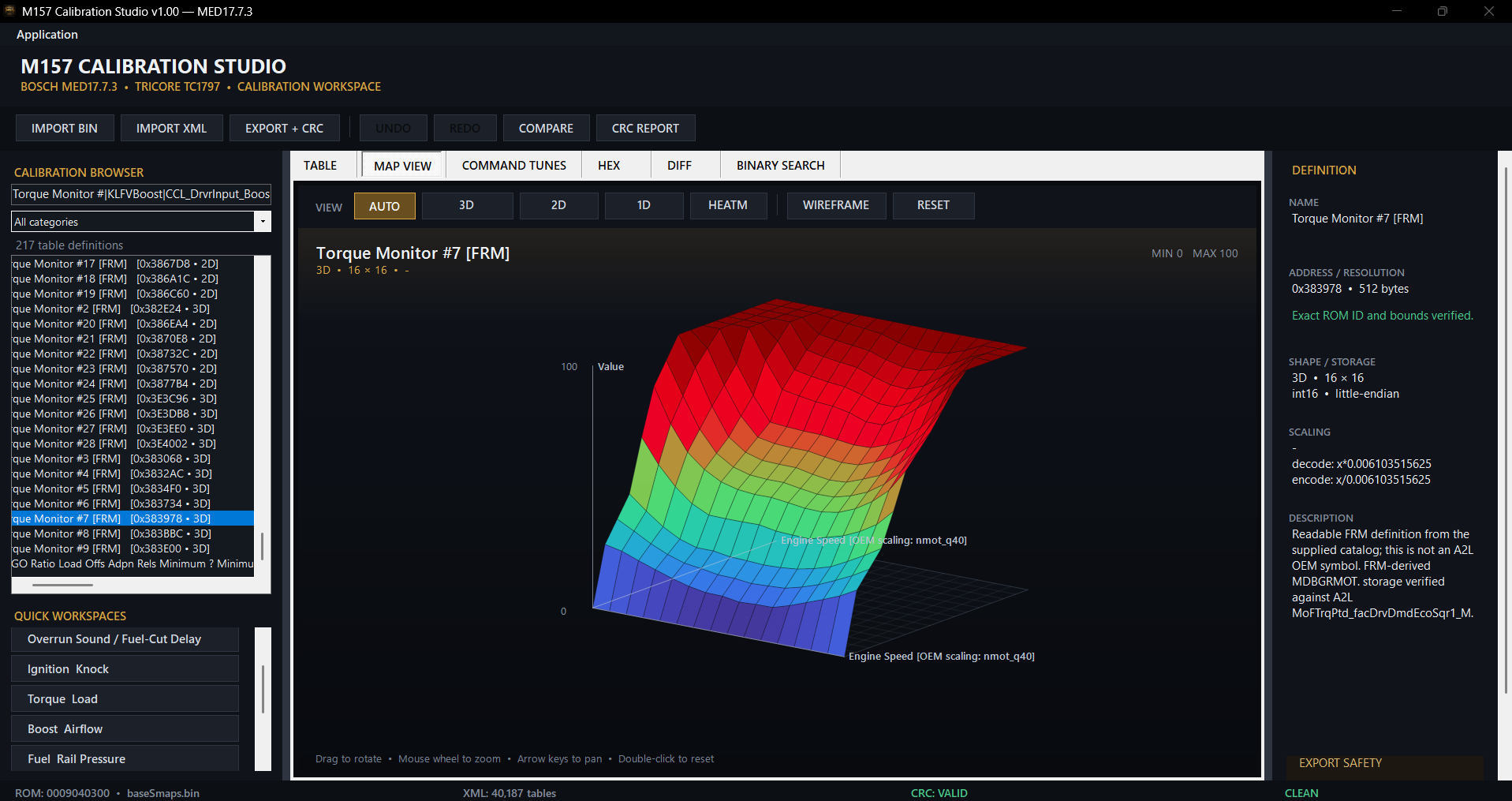 M157 Calibration Studio Quick Commands